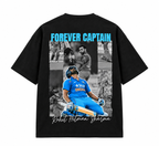 Rohit Sharma Forever Captain Oversized T-Shirt – Black
