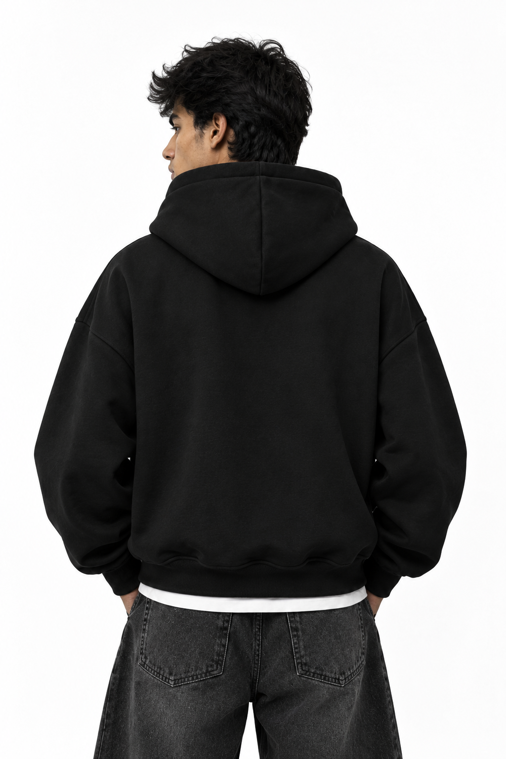 Premium Black Oversized Hoodie
