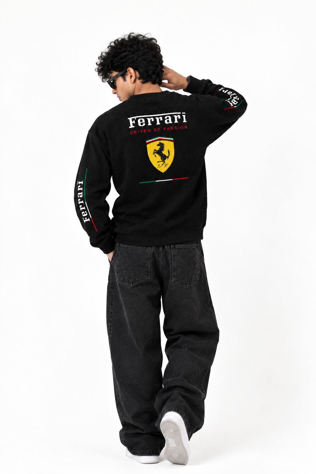 Ferrari Henley Waffle Tshirt