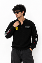 Ferrari Henley Waffle Tshirt