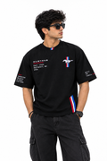 Mustang Racing Oversized T-Shirt – Black