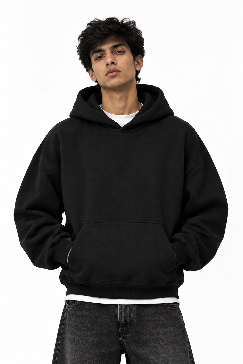 Premium Black Oversized Hoodie