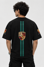 Combo Offer – Porsche 911 Black & White Oversized T-Shirt Set
