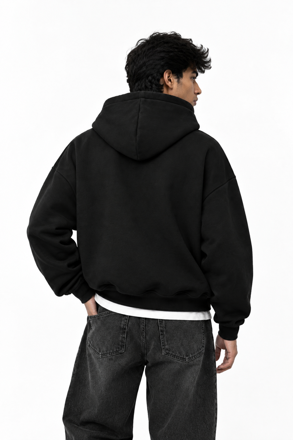 Premium Black Oversized Hoodie