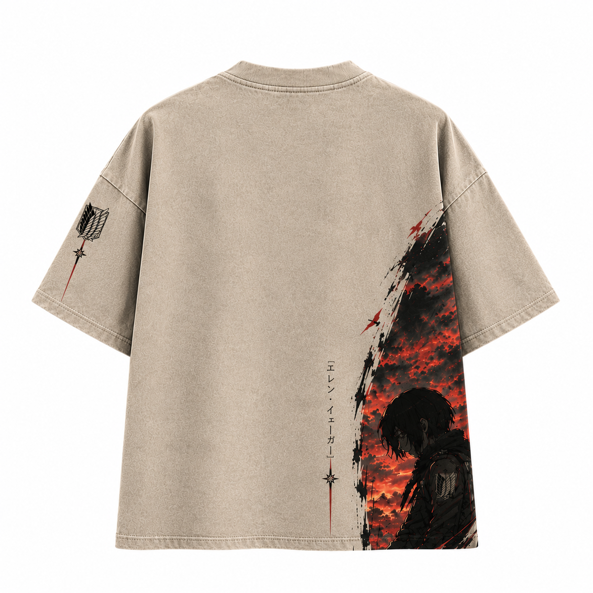Crimson Warrior Oversized Tee