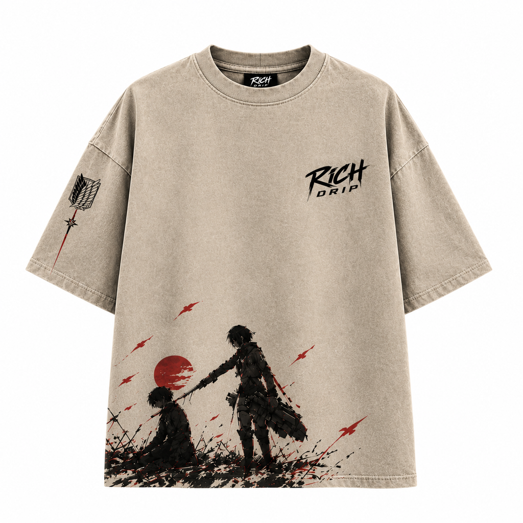 Crimson Warrior Oversized Tee