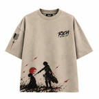 Crimson Warrior Oversized Tee