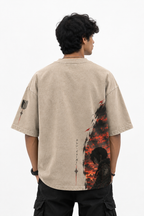 Crimson Warrior Oversized Tee