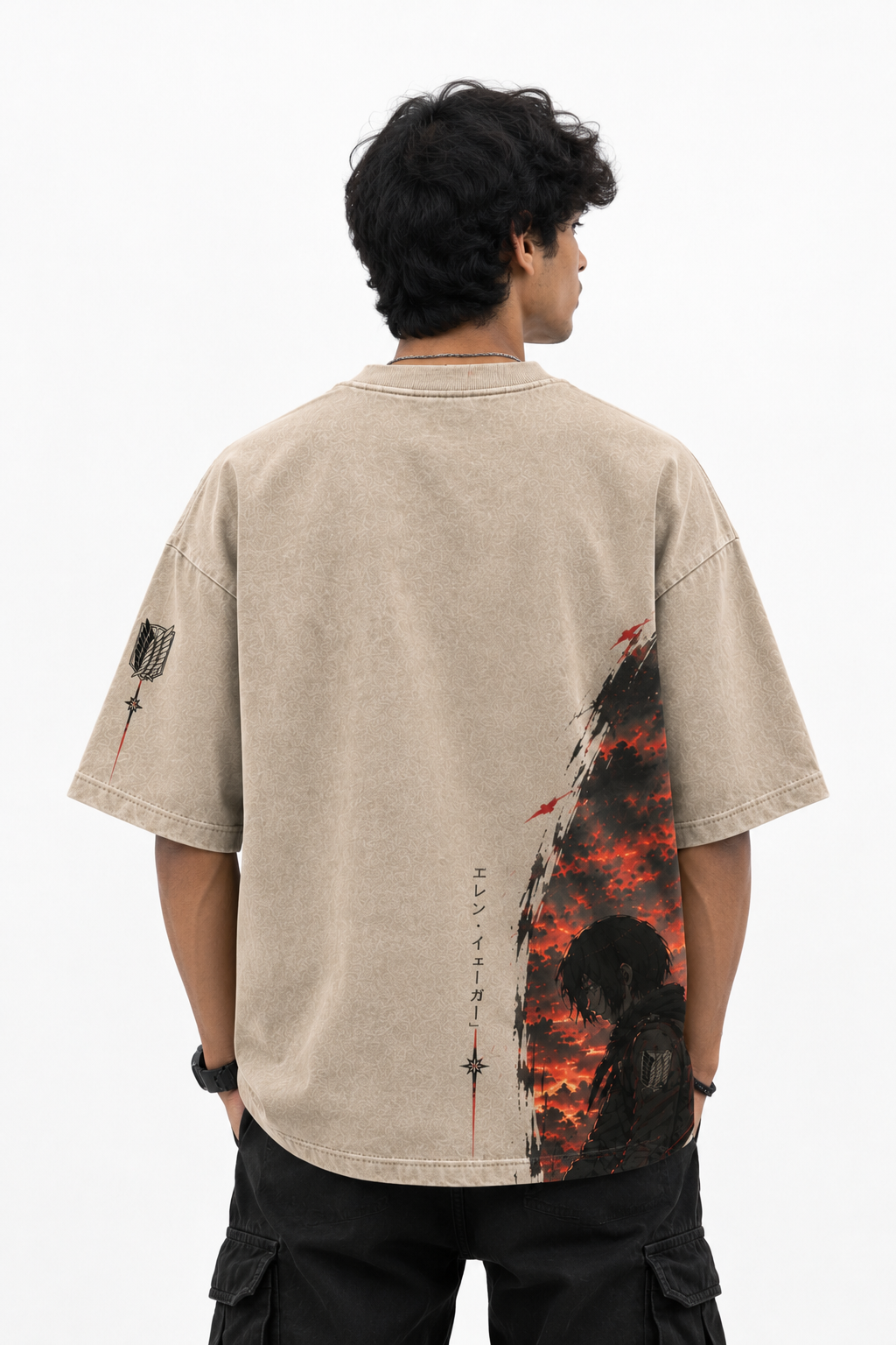 Crimson Warrior Oversized Tee