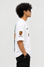 White Porsche Racing Oversized T-Shirt