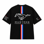 Mustang Racing Oversized T-Shirt – Black