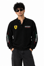 Ferrari Henley Waffle Tshirt