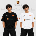 Combo Offer – Porsche 911 Black & White Oversized T-Shirt Set