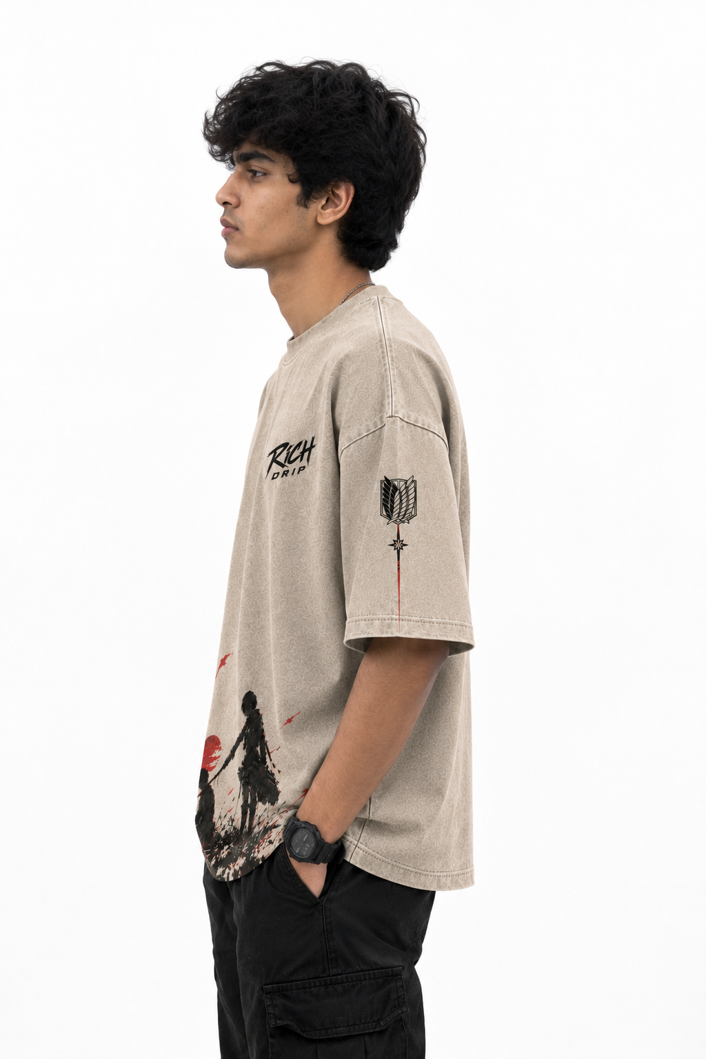 Crimson Warrior Oversized Tee – RICH DRIP