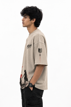 Crimson Warrior Oversized Tee