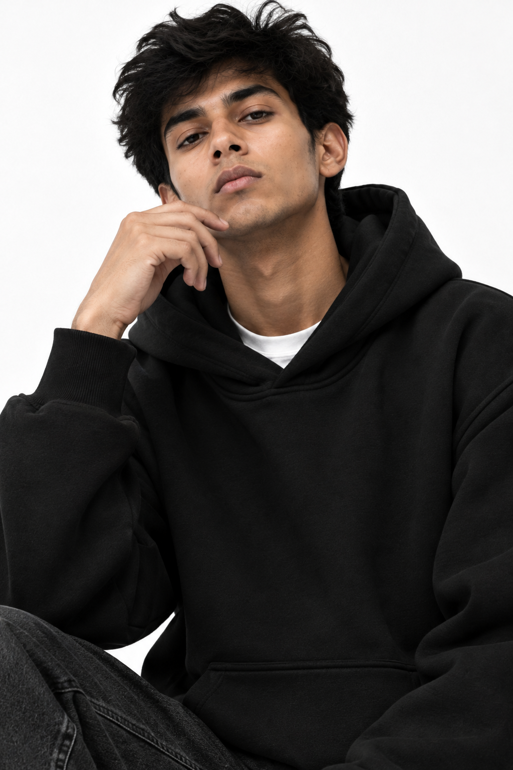 Premium Black Oversized Hoodie
