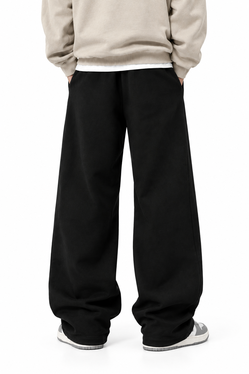 Rich Drip Premium Black Oversized Baggy Joggers